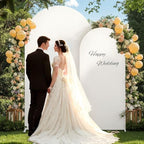 6 ft Arch Backdrop Cover Beige - Double-Sided Spandex Arch Covers Stretchy Backdrop for Balloon Arches Birthday, alternate
