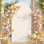 6 ft Arch Backdrop Cover Beige - Double-Sided Spandex Arch Covers Stretchy Backdrop for Balloon Arches Birthday, alternate