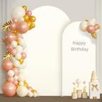6 ft Arch Backdrop Cover Beige - Double-Sided Spandex Arch Covers Stretchy Backdrop for Balloon Arches Birthday, alternate