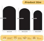 6 ft Arch Backdrop Cover Black - Double-Sided Spandex Arch Covers Stretchy Backdrop for Balloon Arches Birthday, alternate