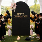 6 ft Arch Backdrop Cover Black - Double-Sided Spandex Arch Covers Stretchy Backdrop for Balloon Arches Birthday, alternate