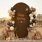 6 ft Arch Backdrop Cover Brown - Double-Sided Spandex Arch Covers Stretchy Backdrop for Balloon Arches Birthday, alternate