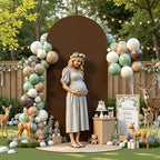 6 ft Arch Backdrop Cover Brown - Double-Sided Spandex Arch Covers Stretchy Backdrop for Balloon Arches Birthday, alternate