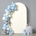 6 ft Arch Backdrop Cover Ivory - Double-Sided Spandex Arch Covers Stretchy Backdrop for Balloon Arches Birthday