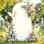 6 ft Arch Backdrop Cover Ivory - Double-Sided Spandex Arch Covers Stretchy Backdrop for Balloon Arches Birthday, alternate