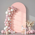 6 ft Arch Backdrop Cover Pale Pink - Double-Sided Spandex Arch Covers Stretchy Backdrop for Balloon Arches