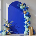 6 ft Arch Backdrop Cover Royal Blue - Double-Sided Spandex Arch Covers Stretchy Backdrop for Balloon Arches