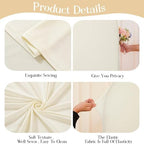 6 FT Arch Backdrop Cover Stretchy Beige Arch Covers Elastic Spandex Fabric for Chiara Backdrop Stand, Wedding, alternate view
