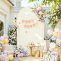 6 FT Arch Backdrop Cover Stretchy Ivory Arch Covers Elastic Spandex Fabric for Chiara Backdrop Stand, Wedding