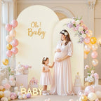6 FT Arch Backdrop Cover Stretchy Ivory Arch Covers Elastic Spandex Fabric for Chiara Backdrop Stand, Wedding, alternate view