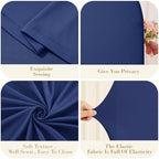 6 FT Arch Backdrop Cover Stretchy Navy Blue Arch Covers Elastic Spandex Fabric for Chiara Backdrop Stand, alternate view 5