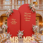 6 FT Arch Backdrop Cover Stretchy Red Arch Covers Elastic Spandex Fabric for Chiara Backdrop Stand, Wedding, alternate view 3