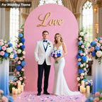 6 FT Arch Backdrop Cover, Wedding Pink Arch Covers Stretchy Backdrop Spandex Fitted for Chiara Stand Birthday, alternate view