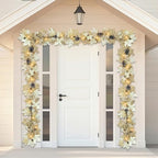 6 FT Fall Garland with Lights & Timer with Berries Pine Cones in Style2-6ft, alternate view 2
