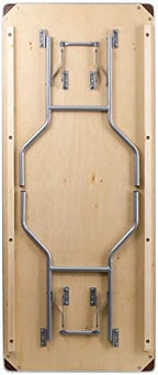 6 ft Metal Folding Rectangular Banquet Table, alternate view 4