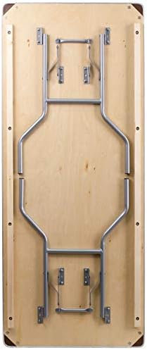 6 ft Metal Folding Rectangular Banquet Table, alternate view 4