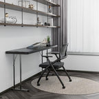 6 FT Narrow Folding Table, Premium Quality HDPE Material and Sturdy Metal Frame, Perfect for Buffet, Seminar, alternate view