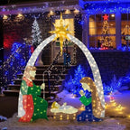 6 FT Nativity Scene Outdoor Christmas Decoration, 4 PC Set, alternate view 3