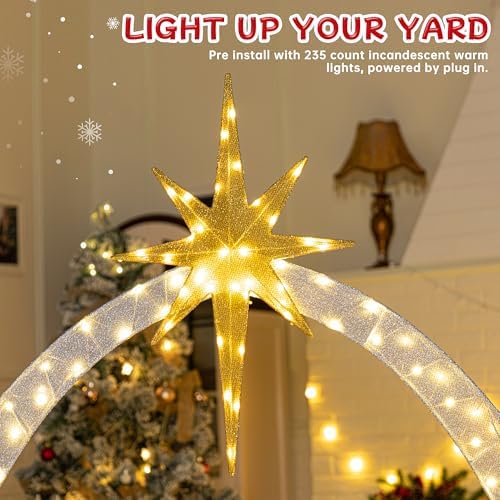 6 FT Nativity Scene Outdoor Christmas Decoration, 4 PC Set, alternate view 6