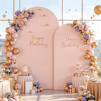 6 FT Pink Arch Backdrop Cover Stretchy Dusty Pink Arch Covers Elastic Spandex Fabric for Chiara Backdrop Stand, alternate