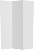 6 ft. Tall White Temporary Cardboard Folding Screen - 3 Panel