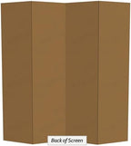 6 ft. Tall White Temporary Cardboard Folding Screen - 4 Panel, alternate view 6