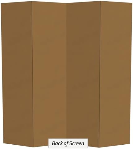 6 ft. Tall White Temporary Cardboard Folding Screen - 4 Panel, alternate view 6