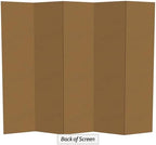 6 ft. Tall White Temporary Cardboard Folding Screen - 5 Panel, alternate view 6