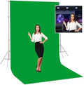 6 Ft x 10 Ft Photography Backdrop Green Screen, Green Background Non-Reflective Fabric Wrinkle Resistance