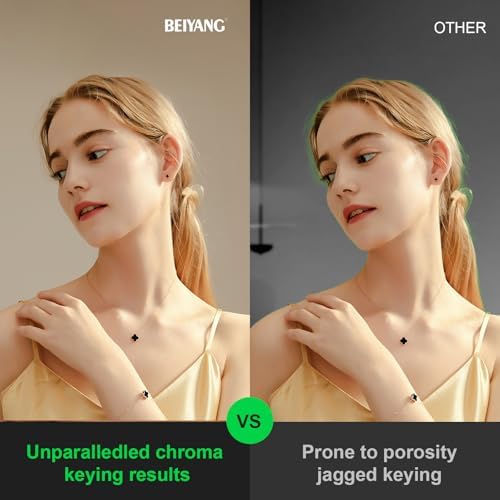 6 Ft x 10 Ft Photography Backdrop Green Screen, Green Background Non-Reflective Fabric Wrinkle Resistance, alternate view 5