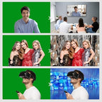 6 Ft x 10 Ft Photography Backdrop Green Screen, Green Background Non-Reflective Fabric Wrinkle Resistance, alternate view 6
