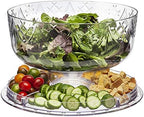 6 in 1 Cake Stand and Serving Plate Platter with Dome Cover, Multi-Purpose Use, Shatterproof and Reusable, alternate view 2
