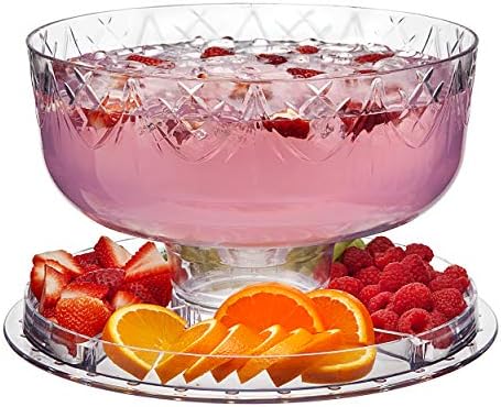 6 in 1 Cake Stand and Serving Plate Platter with Dome Cover, Multi-Purpose Use, Shatterproof and Reusable, alternate view 3