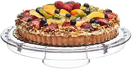 6 in 1 Cake Stand and Serving Plate Platter with Dome Cover, Multi-Purpose Use, Shatterproof and Reusable, alternate view 6