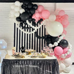 6 Inch Black Linking Balloons, 120Pcs Quick Link Balloons Garland & Arch Kit for DIY Balloon Wall, Black, alternate view 4