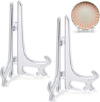 6 Inch Clear Acrylic Plate Stands for Display Holders 2pcs in Clear