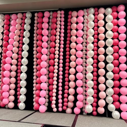 6 Inch Clear Linking Balloons, 120Pcs Quick Link Balloons Garland & Arch Kit for DIY Balloon Wall, Clear, alternate view 4