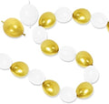6 Inch Gold and White Linking Balloons, 120Pcs Quick Link Balloons Garland & Arch Kit for DIY Balloon Wall