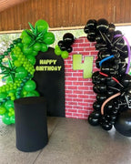 6 Inch Green Linking Balloons, 120Pcs Quick Link Balloons Garland & Arch Kit for DIY Balloon Wall, Dark Green, alternate view