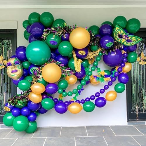 6 Inch Green Linking Balloons, 120Pcs Quick Link Balloons Garland & Arch Kit for DIY Balloon Wall, Dark Green, alternate view