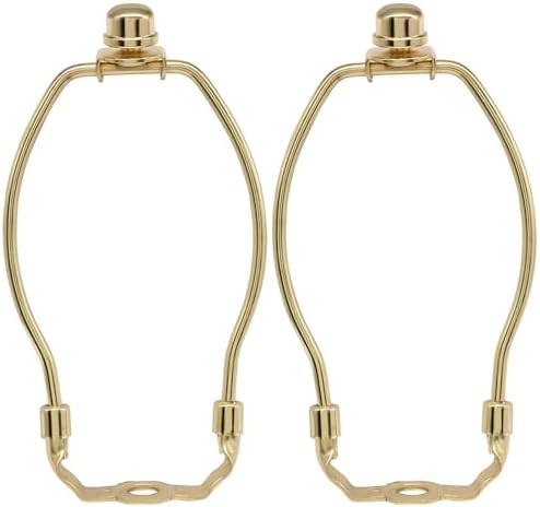 6 Inch Lamp Shade Harp Holder, 2 Pcs, Gold in Gold