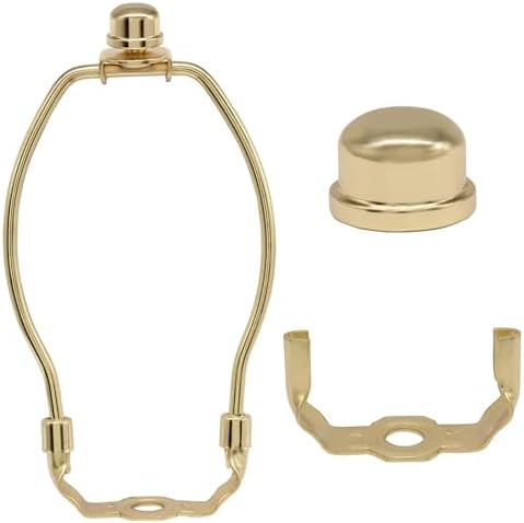 6 Inch Lamp Shade Harp Holder, 2 Pcs, Gold in Gold, alternate view 5