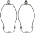 6 Inch Lamp Shade Harp Holder, 2 Pcs, Silver in Silver