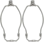 6 Inch Lamp Shade Harp Holder, 2 Pcs, Silver in Silver