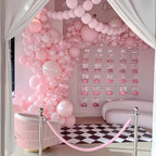 6 Inch Light Pink Linking Balloons, 120Pcs Quick Link Balloons Garland & Arch Kit for DIY Balloon Wall, Pink, alternate view