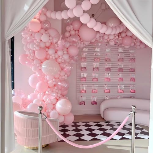 6 Inch Light Pink Linking Balloons, 120Pcs Quick Link Balloons Garland & Arch Kit for DIY Balloon Wall, Pink, alternate view