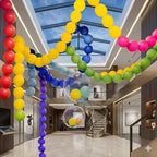 6 Inch Rainbow Linking Balloons, 120Pcs Quick Link Balloons Garland & Arch Kit for DIY Balloon Wall, Multi Color, alternate