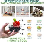 6 Oz Clear Mini Plastic Dessert Bowls (100-Pack) Disposable Serving Bowls in 6 Ounce in Clear, alternate view 5
