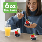 6 Oz Clear Mini Plastic Dessert Bowls (400-Pack) Disposable Serving Bowls in 6 Ounce in Clear, alternate view 2