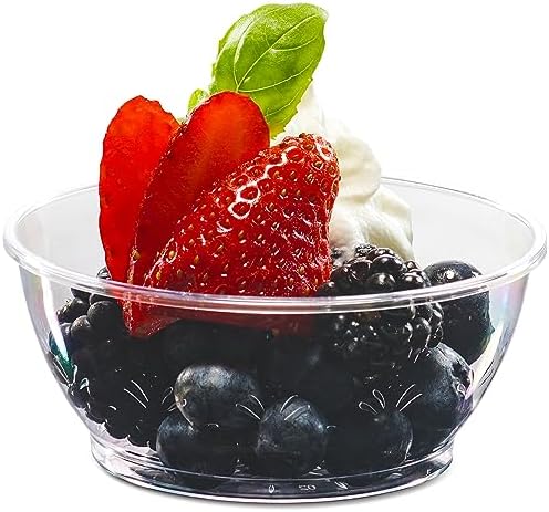6 Oz Clear Mini Plastic Dessert Bowls (400-Pack) Disposable Serving Bowls in 6 Ounce in Clear, alternate view 6